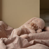 Maileg Sleeping bunny plush, Small - Powder