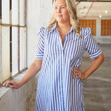 Vibrant Vibe Wide Stripe Dress