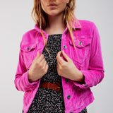 Fabulous Fuchsia Corduroy Jacket