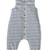 Dusty Blue Stripe / Ribbed Bay Jumpsuit
