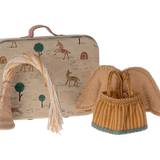 Fairy clothes in suitcase, Little sister mouse