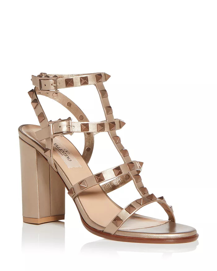 Block heel valentino sandals on sale