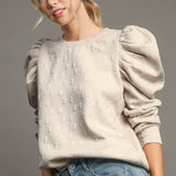 Sweet Stitch Bow Jacquard Pullover