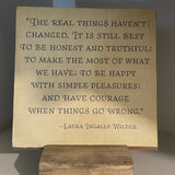 "The Real Things" Laura Wilder