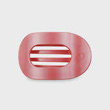 Round Flat Hair Clip Calming Coral