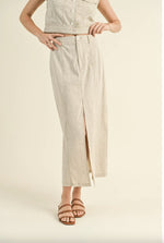 Casually Cotton Long Linen Skirt