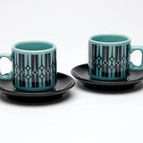 Hornsea Espresso cups and saucer duo