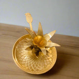 Vintage Brass Pineapple Candle Holder