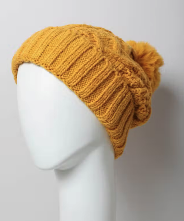 Cable Knit Thermal Knit Beanie