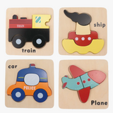 Wooden Vehicle Puzzle