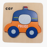 Wooden Vehicle Puzzle