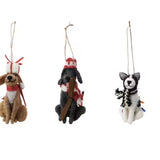 Handmade Wool Felt Dog Ornaments