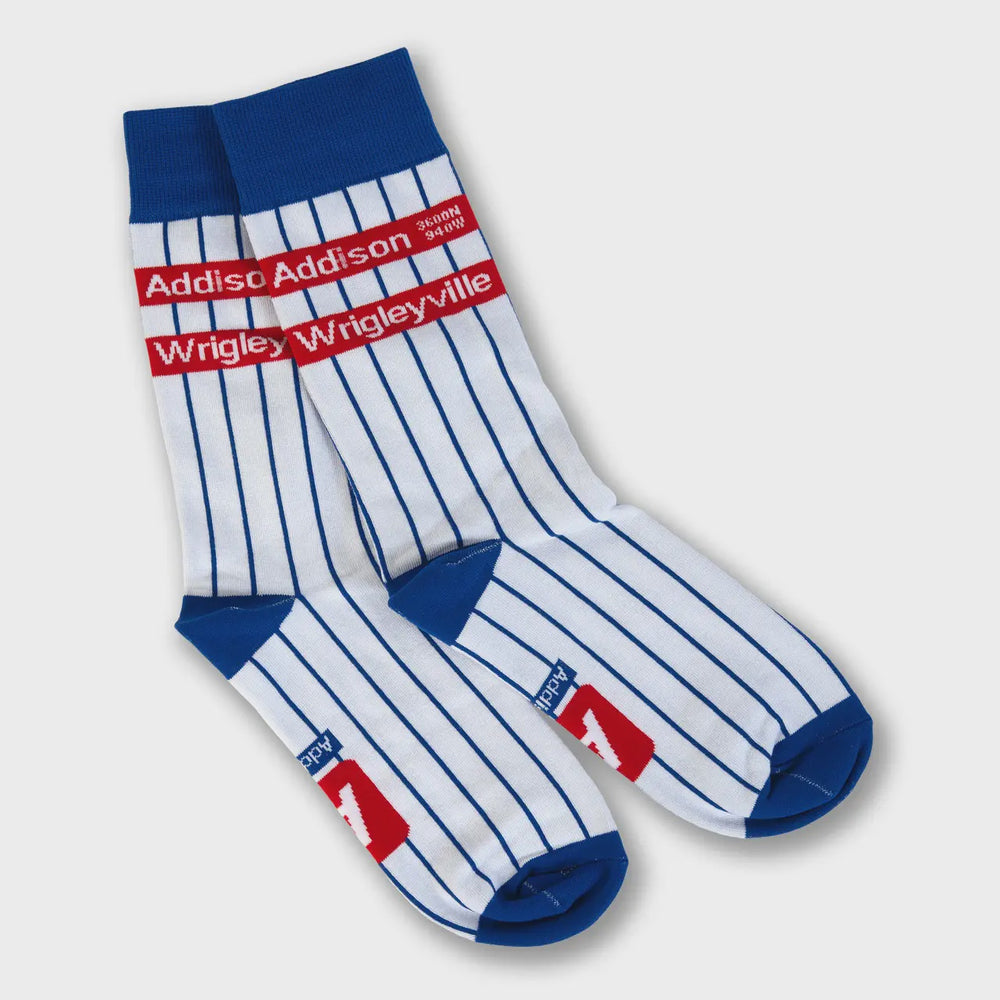 Addison Wrigleyville Pinstripe Socks