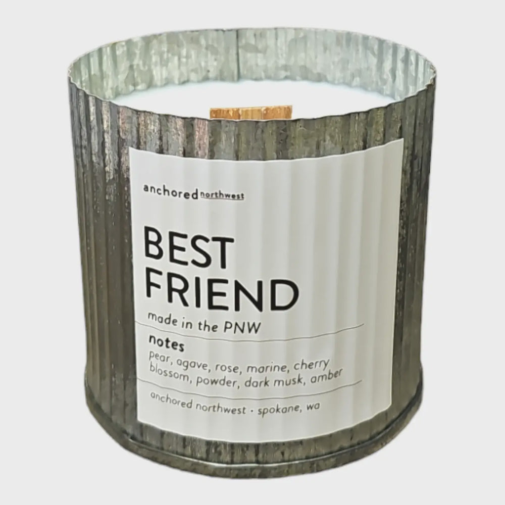 Best Friend Rustic Vintage Candle