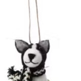 Handmade Wool Felt Dog Ornaments