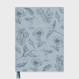 Blue Botanical Bird Toile Journal