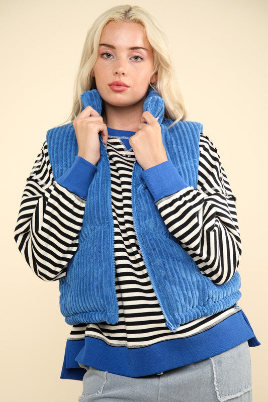 
                      
                        Corduroy Puffer Vest
                      
                    
