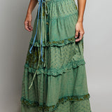 Patchwork  Maxi Skirt