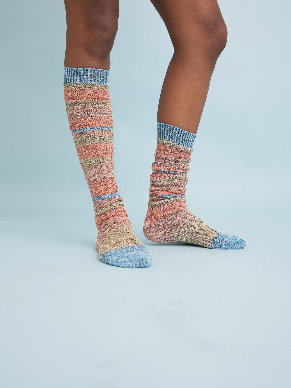 Boho Stripe Boot Socks