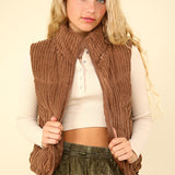 Corduroy Puffer Vest