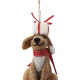 Handmade Wool Felt Dog Ornaments