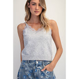 Cashmere Blended Tank Top_Gray