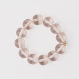 Clear  Lrg Resin Bead Bracelet