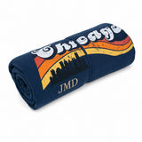 Chicago Sweatshirt Throw Blanket