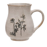 Debossed Stoneware Mug