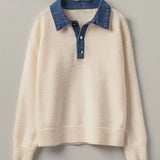 The Indigo Trim Pullover