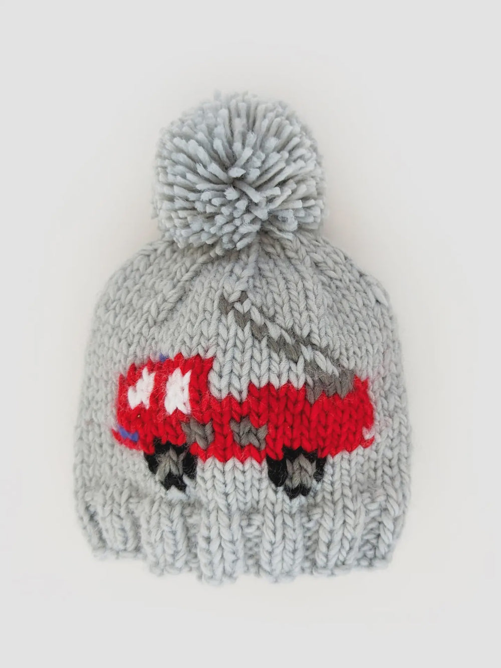 Gray Firetruck Beanie Hat