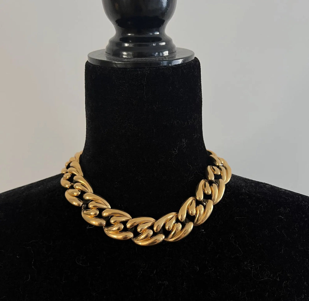 Vintage Gold-Tone Link Choker