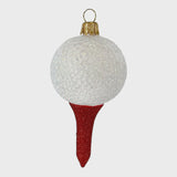 Golf Ball Polish Glass Ornament