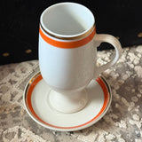Set of 6 Vntg Schmid Porcelain espresso set