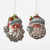 Santa w/Furry Cap Ornament