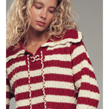 The Laurel Lace-Up Sweater