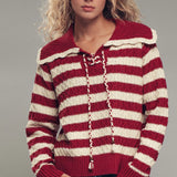 The Laurel Lace-Up Sweater