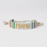 Mama Beaded Bracelet Rainbow