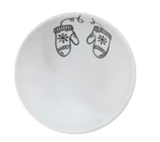 Black & White Winter Vibes Stoneware Bowl