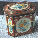 Vintage 1970's Octagon Tin Box