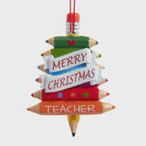 Teacher Pencil Tree Ornament
