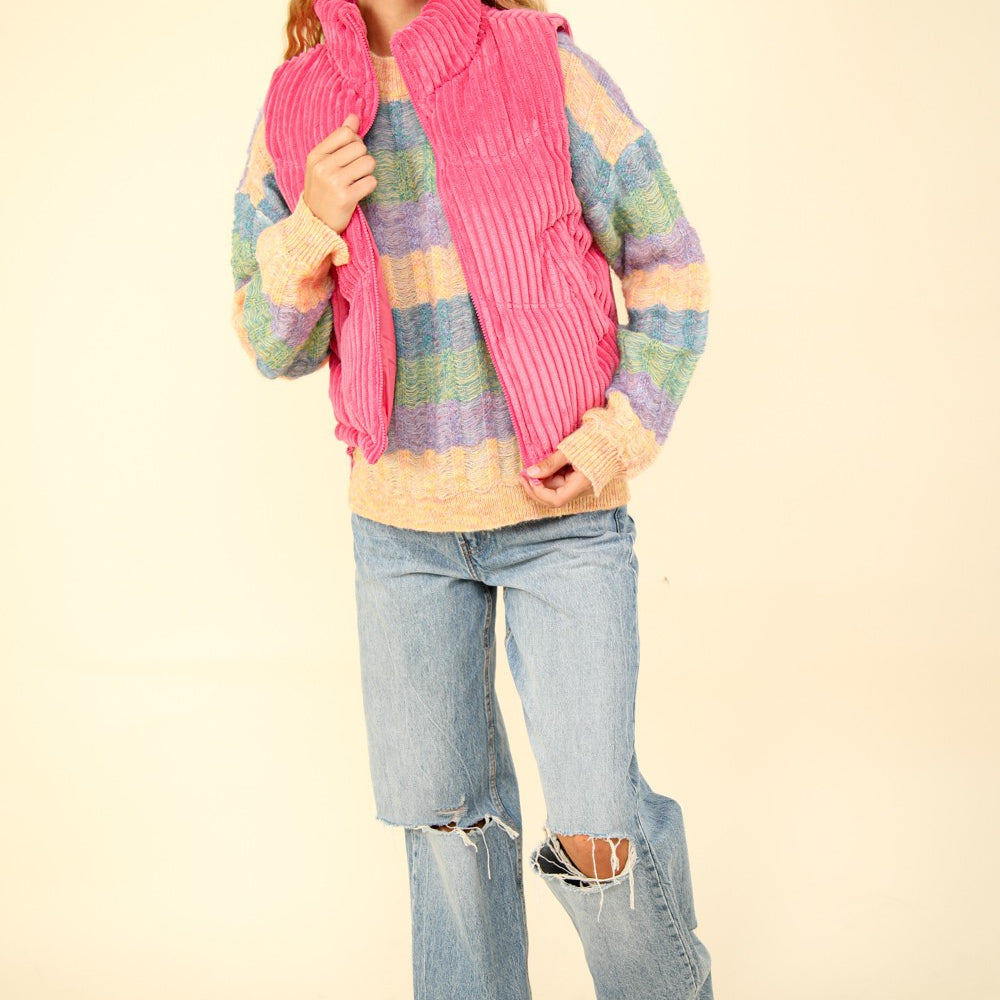 
                      
                        Corduroy Puffer Vest
                      
                    