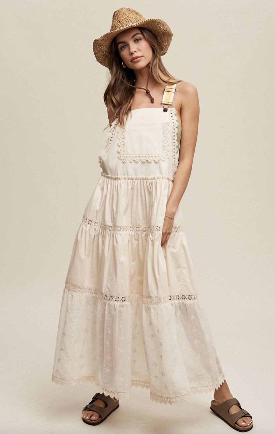 Romantic Overall Maxi Dress