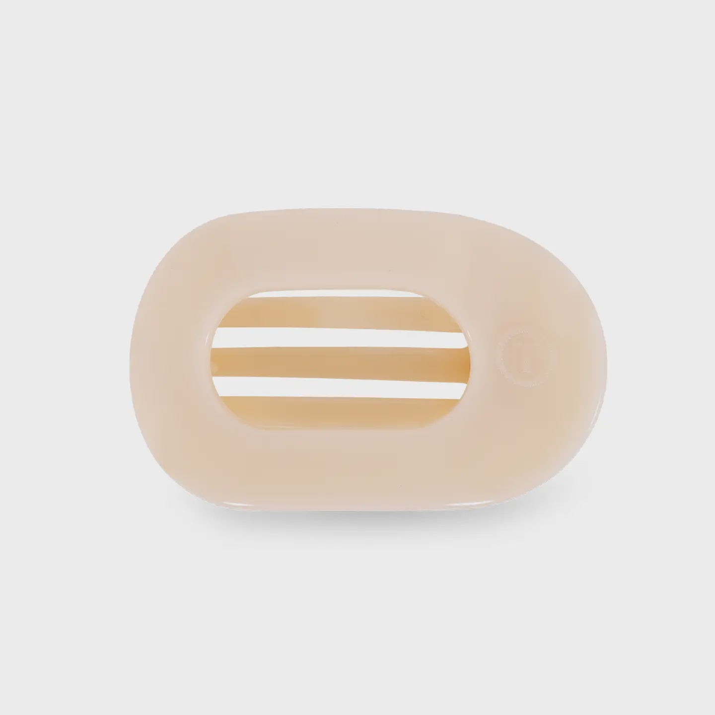 TELETIES Round Flat Hair Clips-  Small