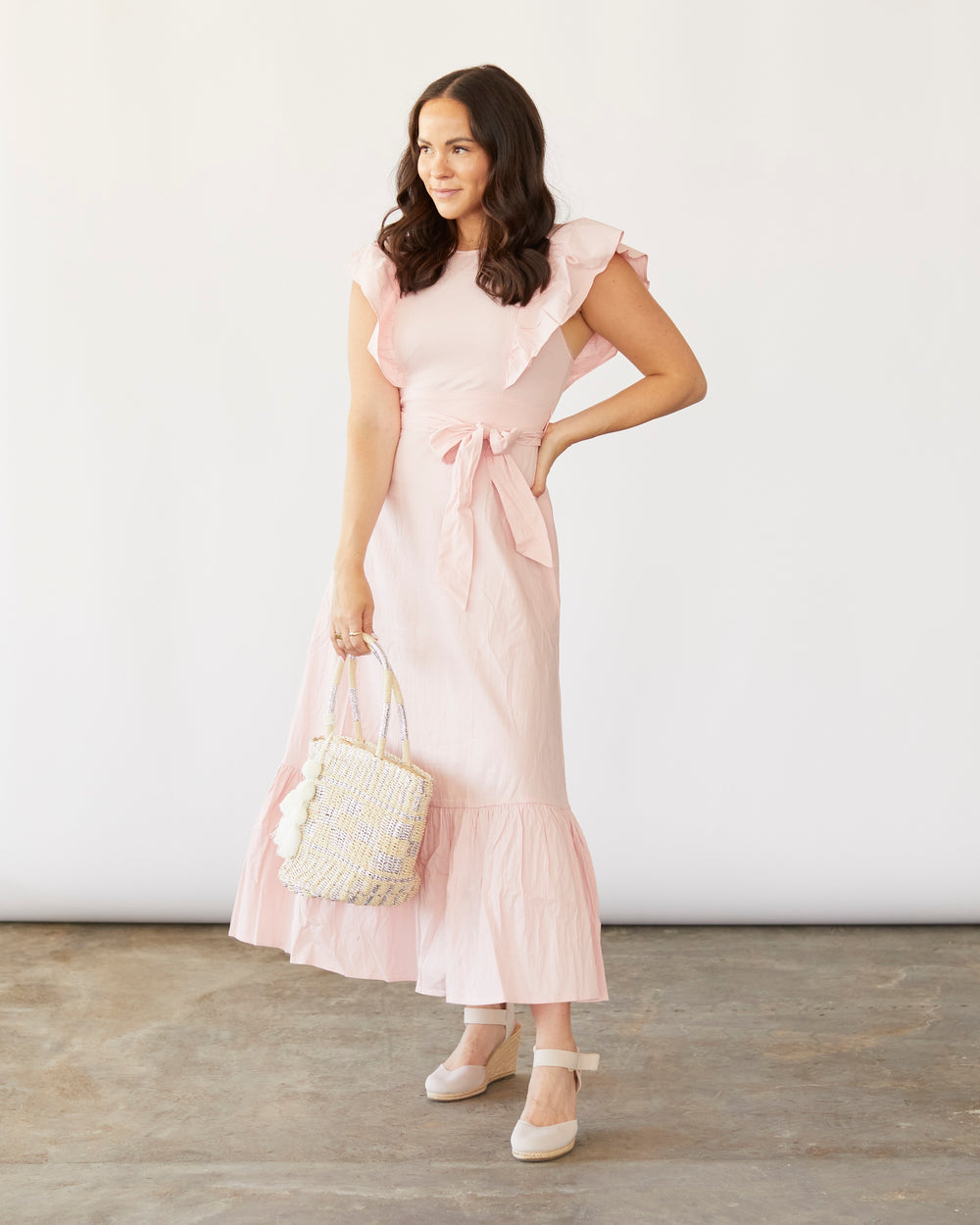 Ruffle Sleeve Tiered Dress