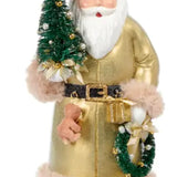 Gilded Evergreen Santa