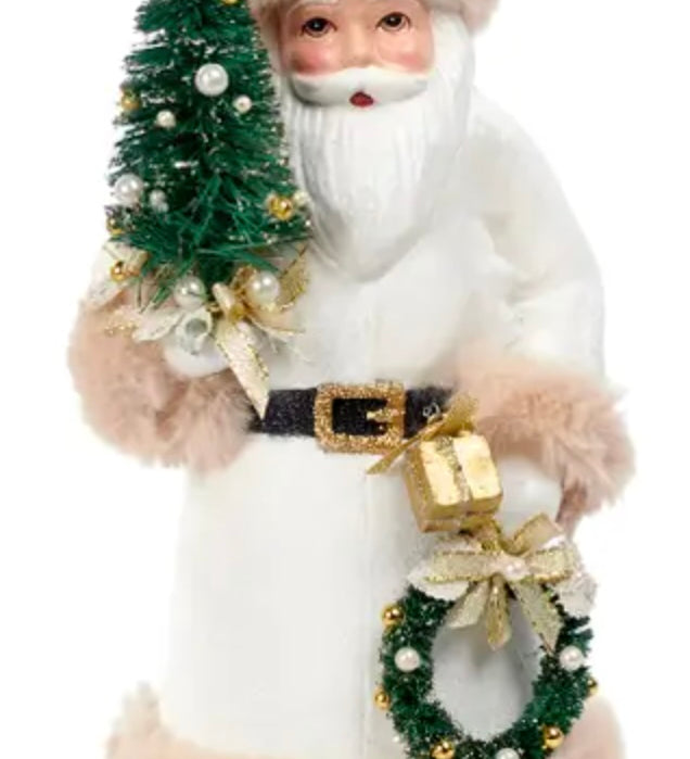Gilded Evergreen Santa
