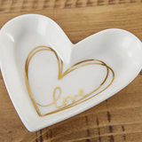 Heart Shapped Trinket Dish - Medim