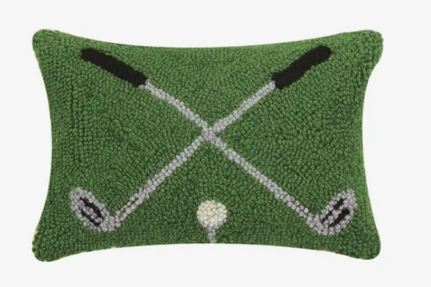 Cross Golf Clubs Hook Pillow