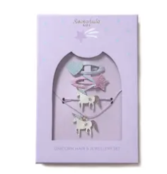 Unicorn Hair & Jewelry Set